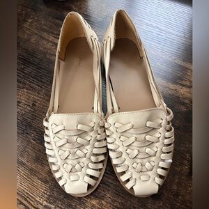 Nisolo Women's Huaraches Bone size 9 Leather